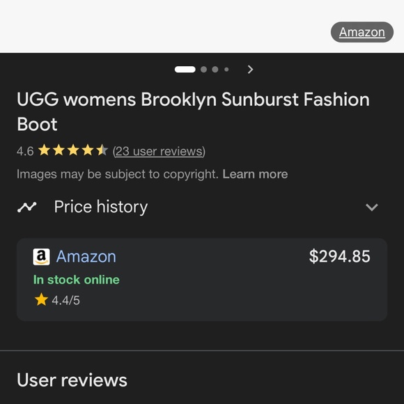 UGG womens size 8 1/2 brooklyn sunburst fashion boots. Worn once - Picture 4 of 5